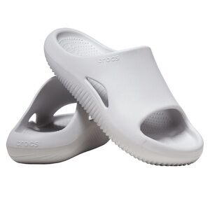 NWT CROCS MELLOW RECOVERY SLIDES ALL GREYS SLIDES GRAYS UNISEX